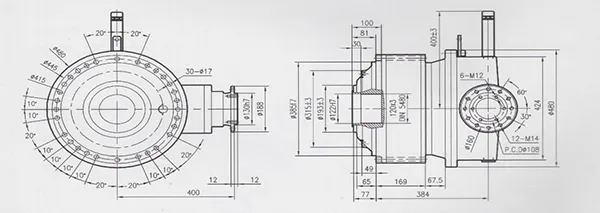 Planetengetriebe für Betonmischer